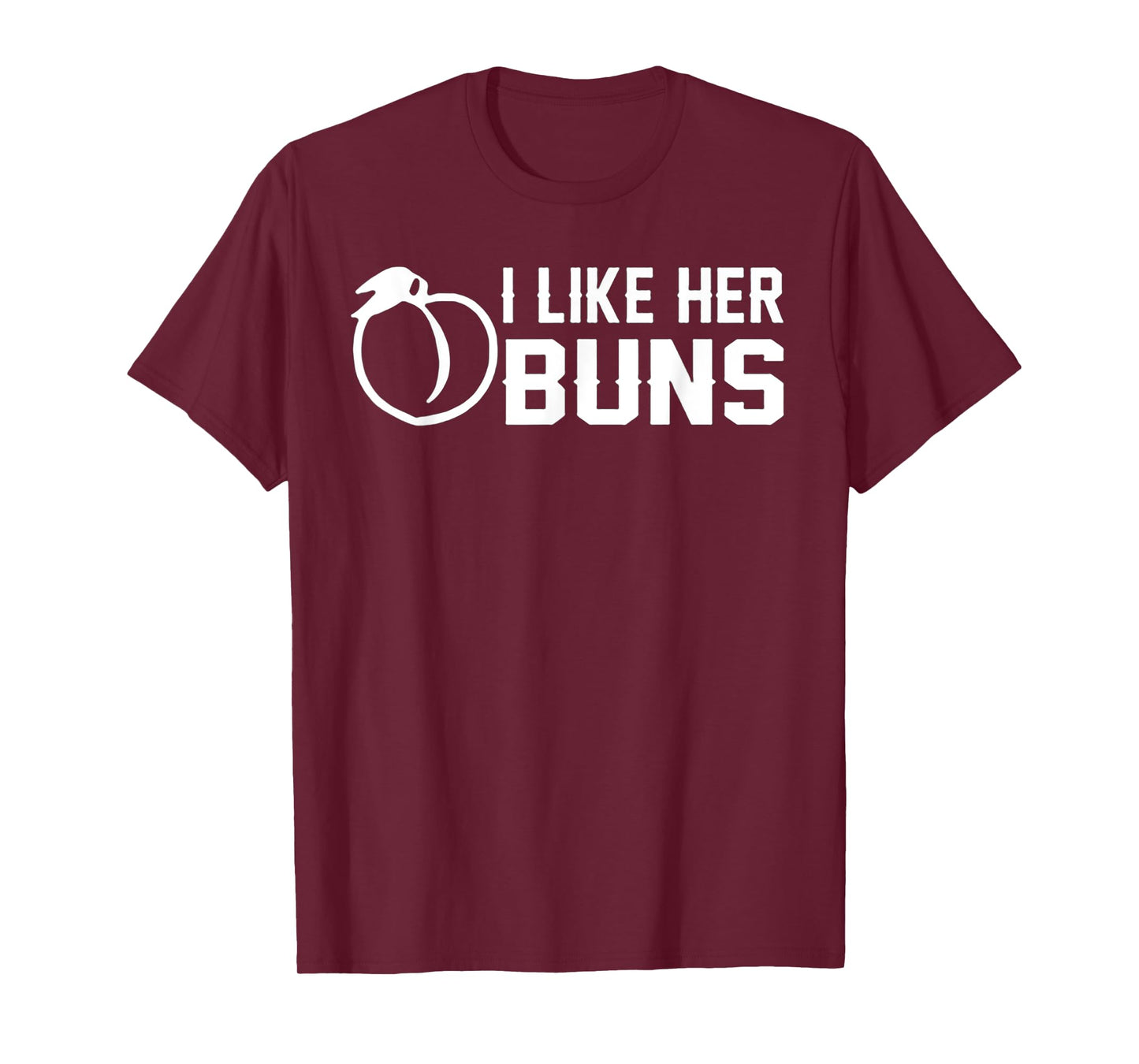 I Like Her Buns Tshirt - Funny Couple I Like His Guns Shirt T-Shirt