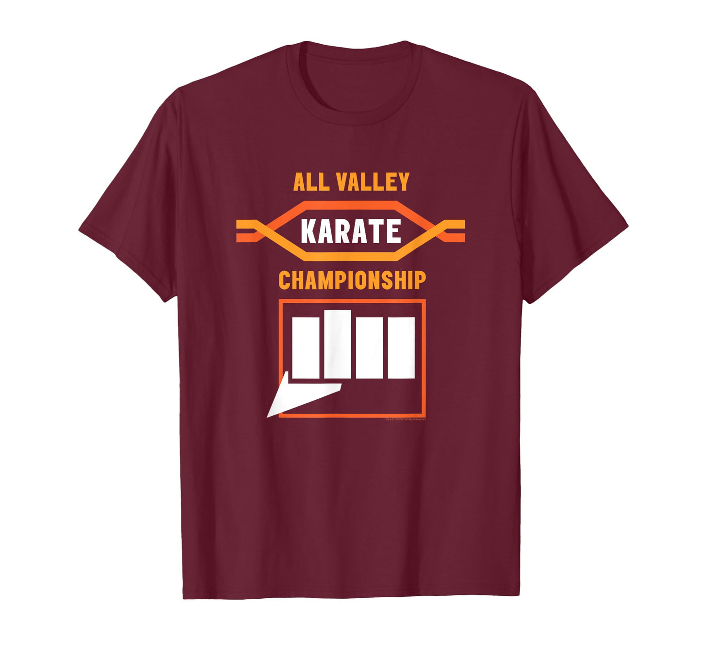 Cobra Kai All Valley Logo and Fist T-Shirt