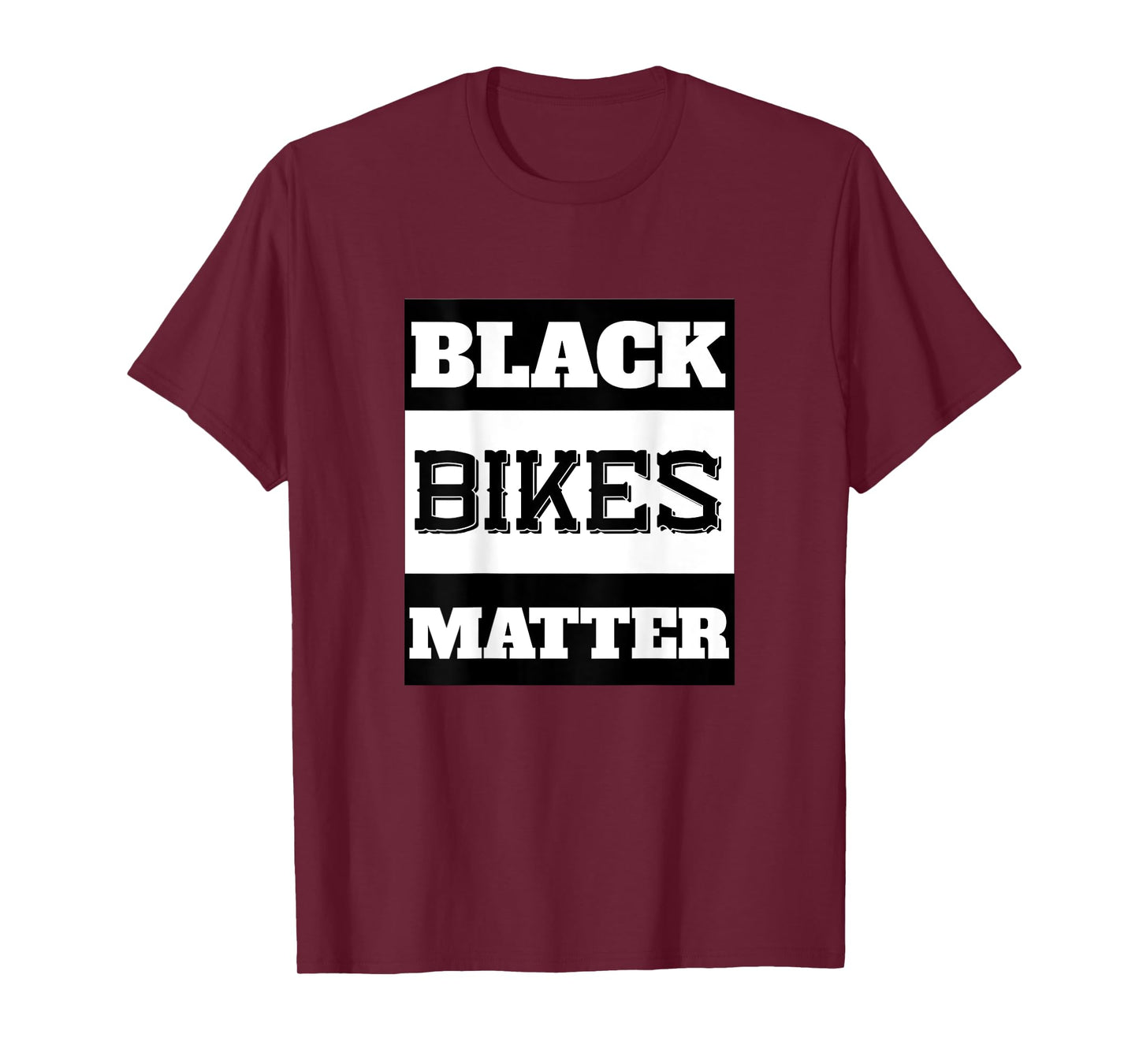 Black Bikes Matter Funny Biker Gift - print on back T-Shirt