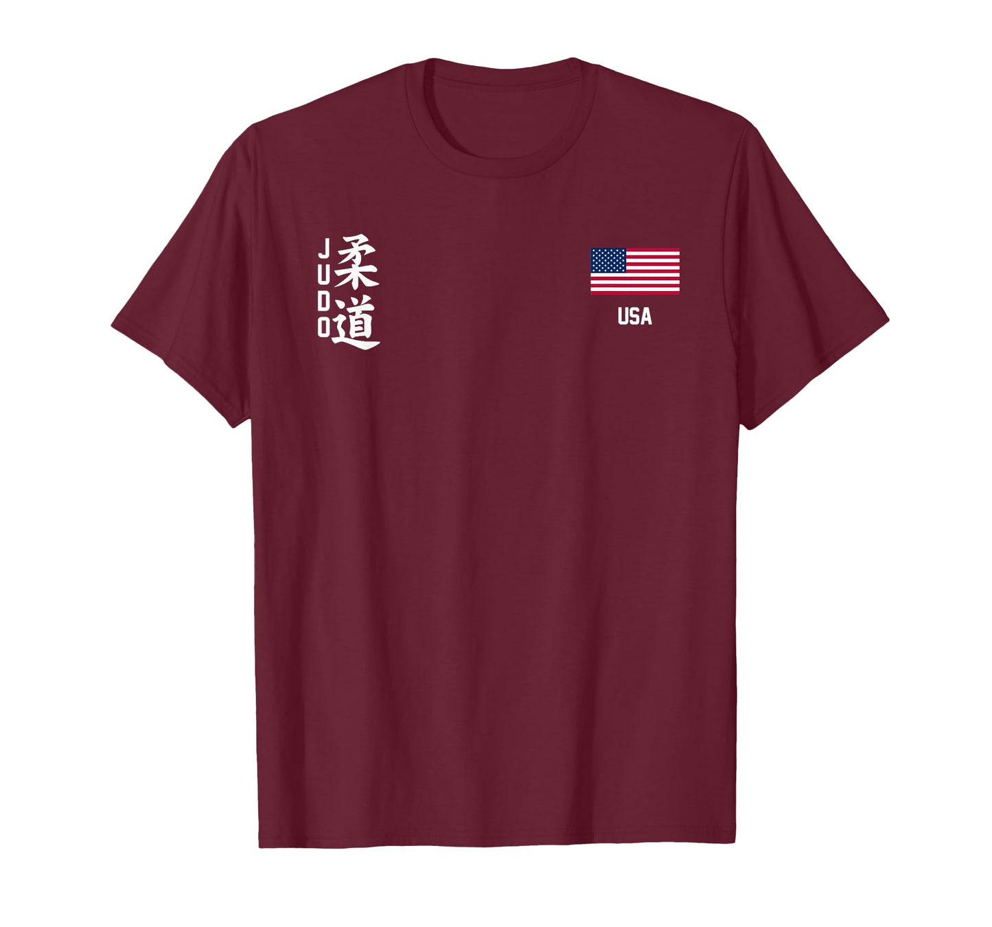 Judo Usa American flag Judoka Dojo Martial art America kanji T-Shirt