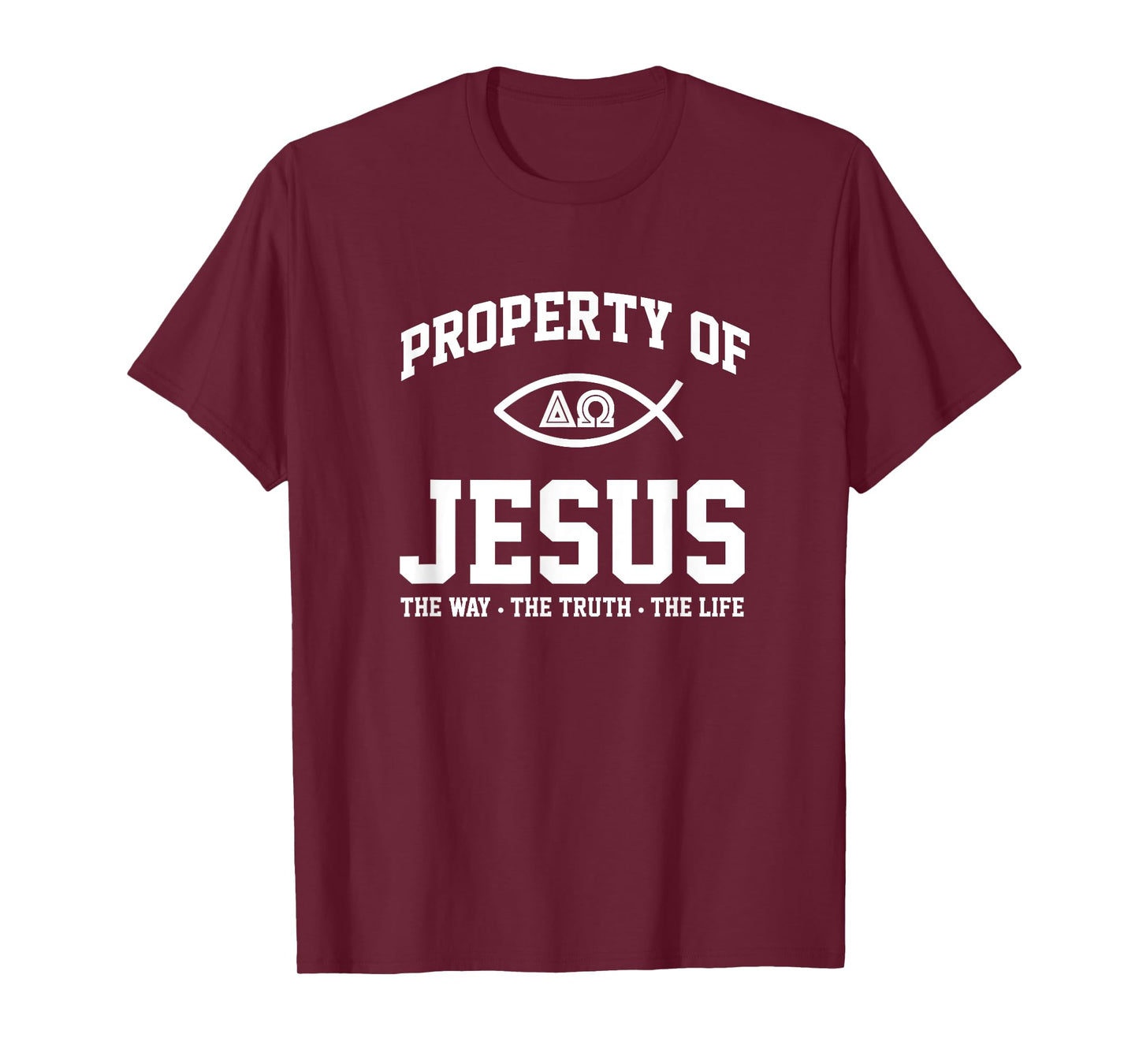 Christian Shirt - Property of Jesus Throwback Gym Workout T-Shirt
