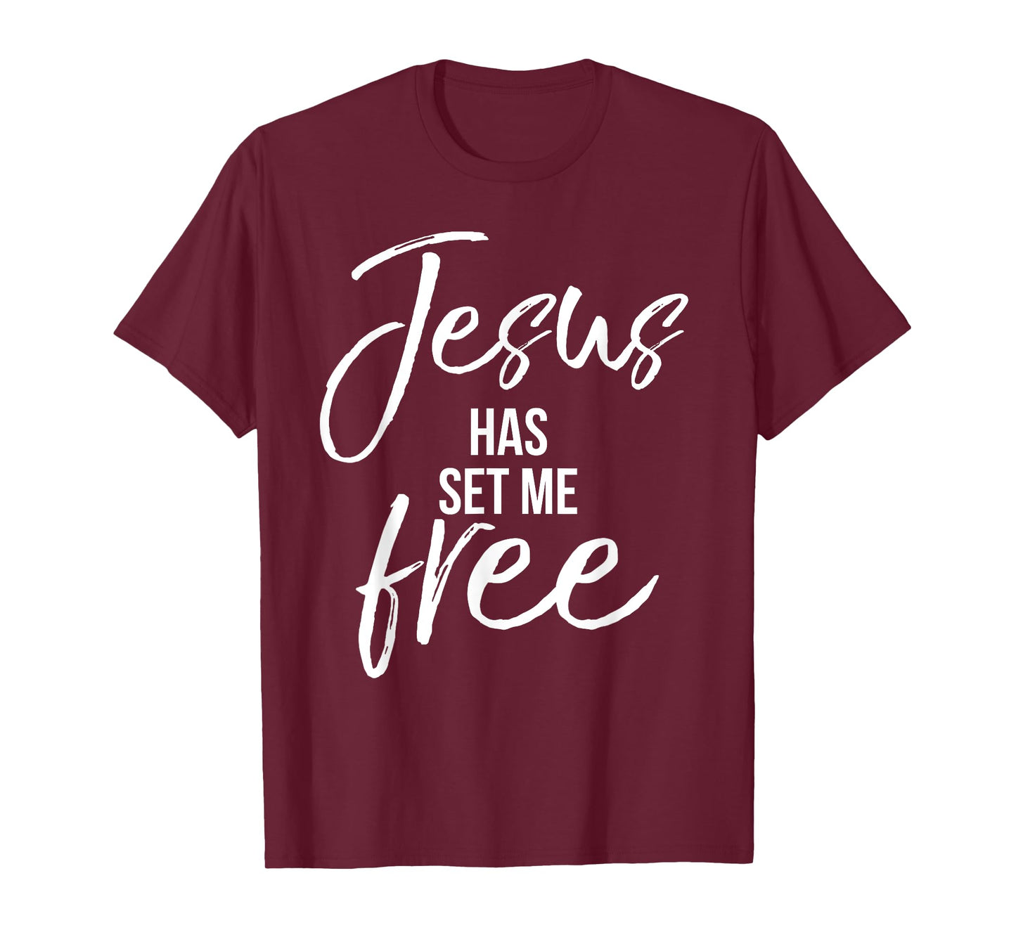 Jesus Has Set Me Free Shirt Cool Vintage Christian T-Shirt T-Shirt