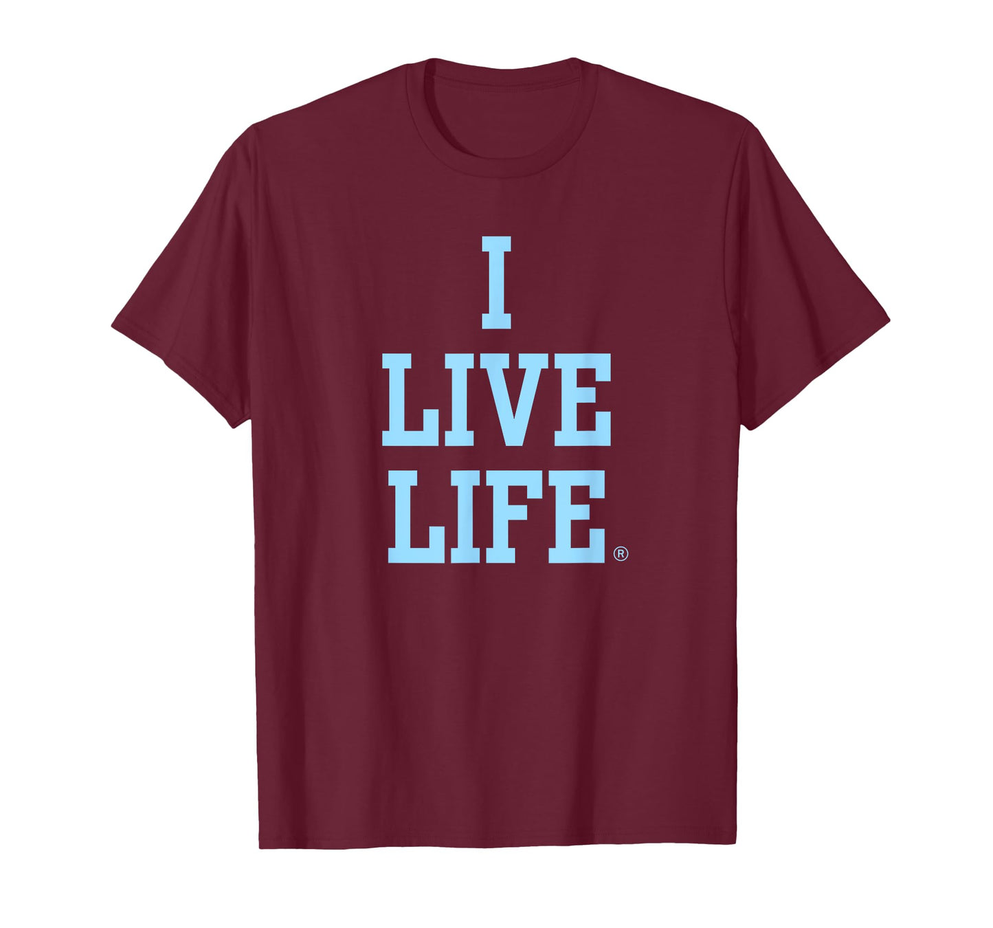 Live Life Bold Motivational Blue Inspirational Slogan Quote T-Shirt