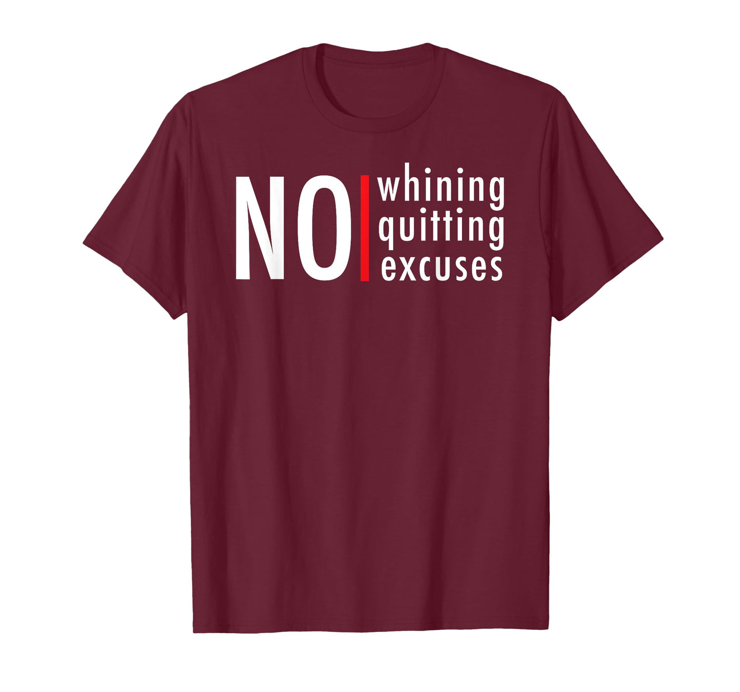 Hustle Gym No Whining Quitting Excuses Motivation Men Women T-Shirt