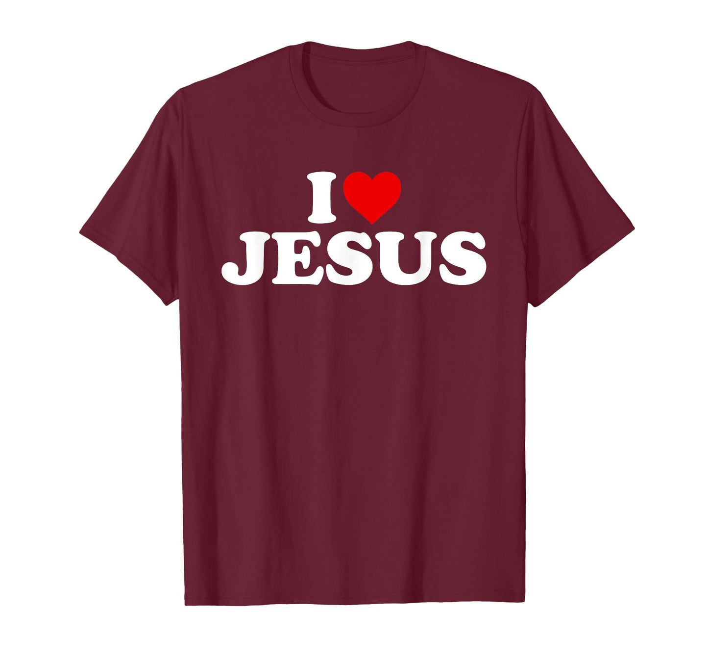 I Love Jesus - Heart T-Shirt
