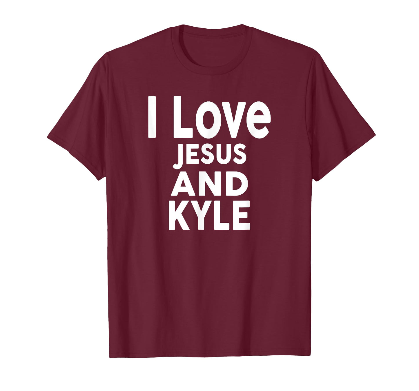 I Love Jesus and KYLE T-Shirt Name KYLE T-Shirt