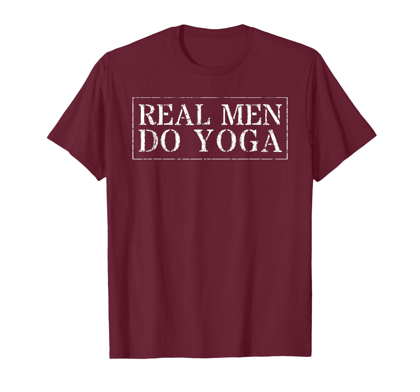 Yoga T-Shirt For Men: Real Men Do Yoga Funny Shirt T-Shirt