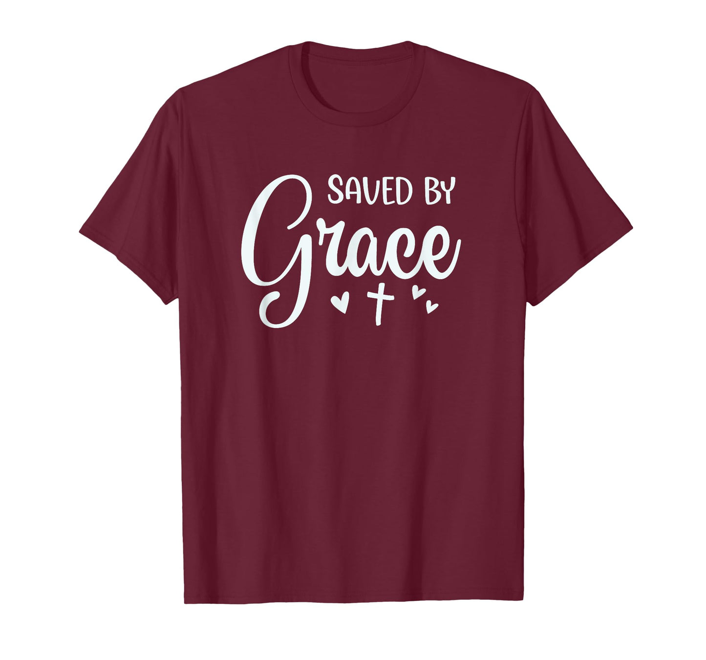 Cute Saved By Grace For Christian Women T-Shirt