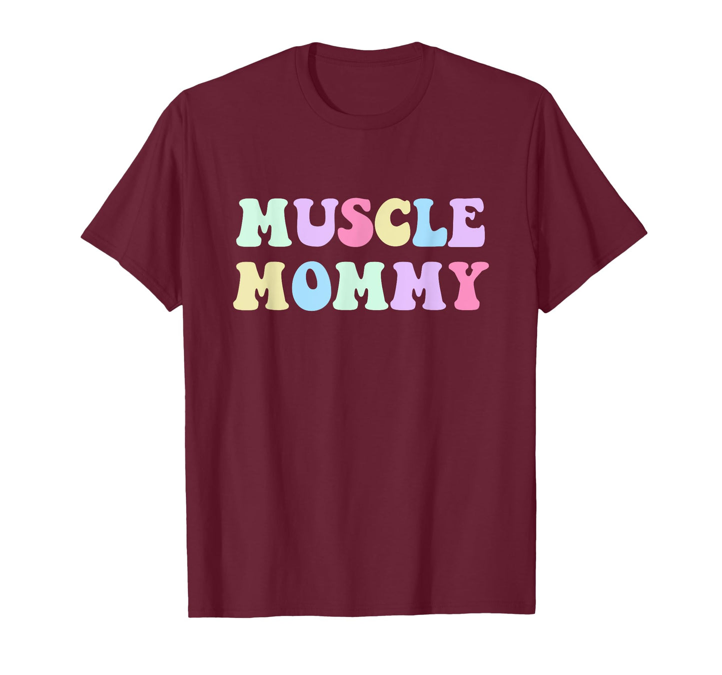Muscle Mommy Retro Gym Mom Bodybuilder Weightlifting Fitness T-Shirt