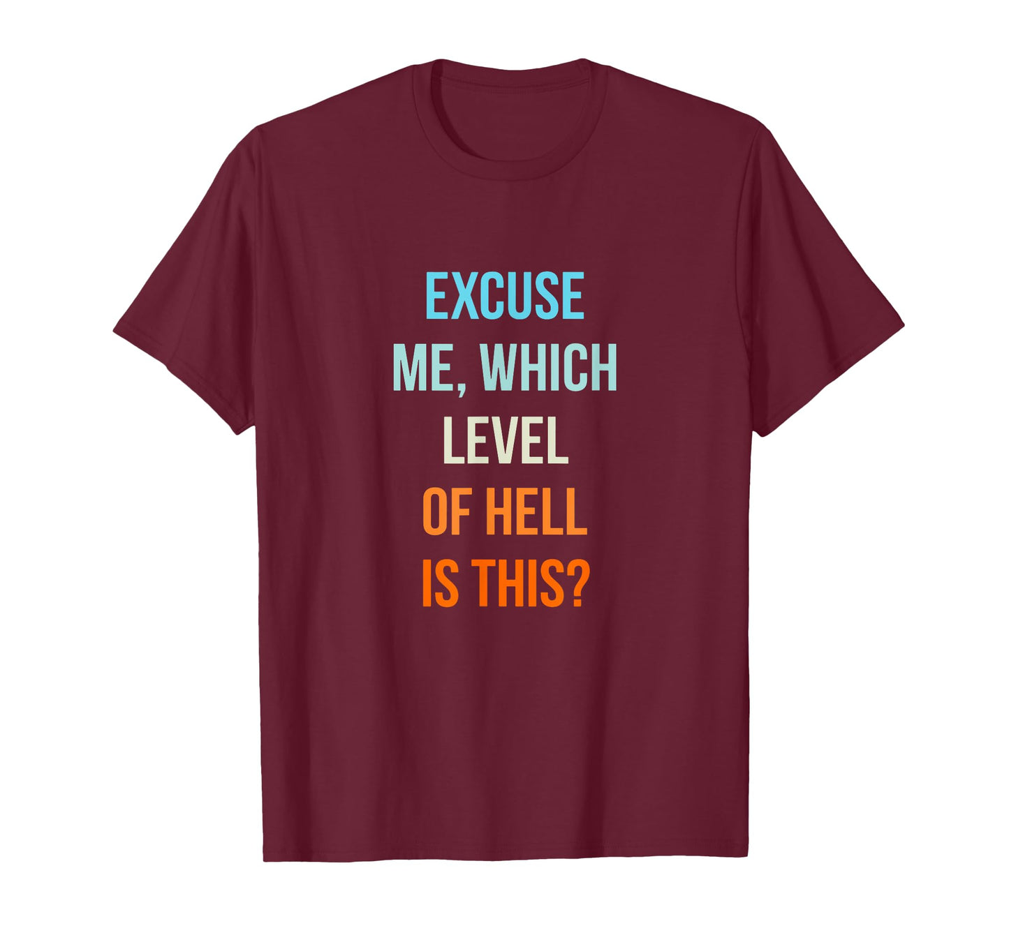 Excuse Me Which Level Of Hell Is This - Sarcastic Antisocial T-Shirt