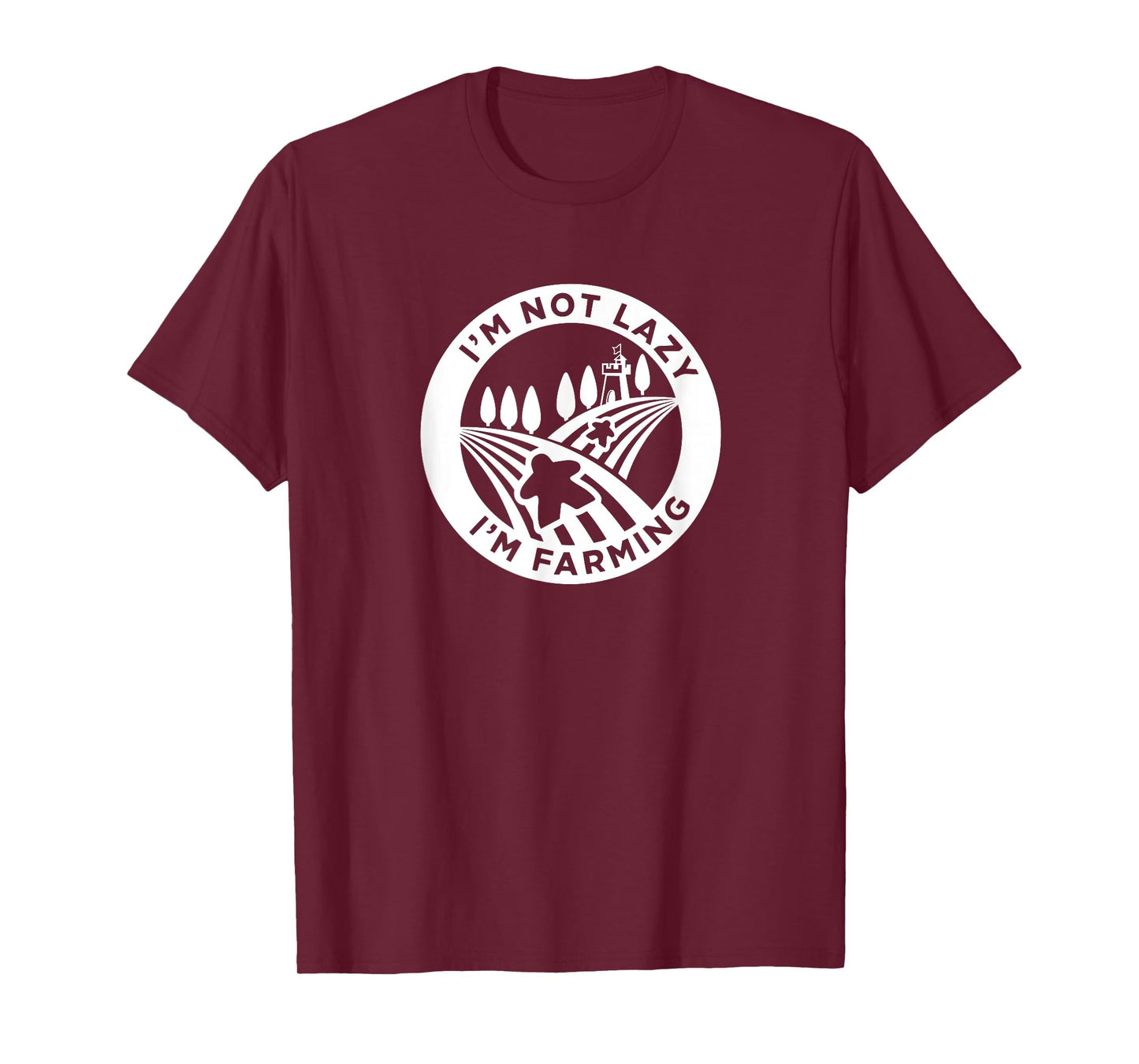 Meeple Design for Board Game Lovers,I'm Not Lazy,I'm Farming T-Shirt