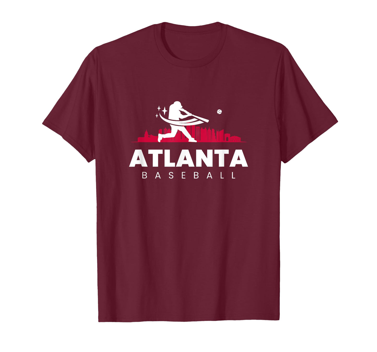 Atlanta Baseball Vintage Minimalist Retro Baseball Lover T-Shirt