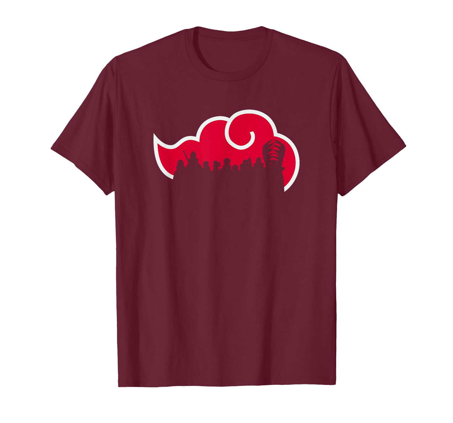 Naruto Shippuden Akatsuki Silhouette Anime T-Shirt
