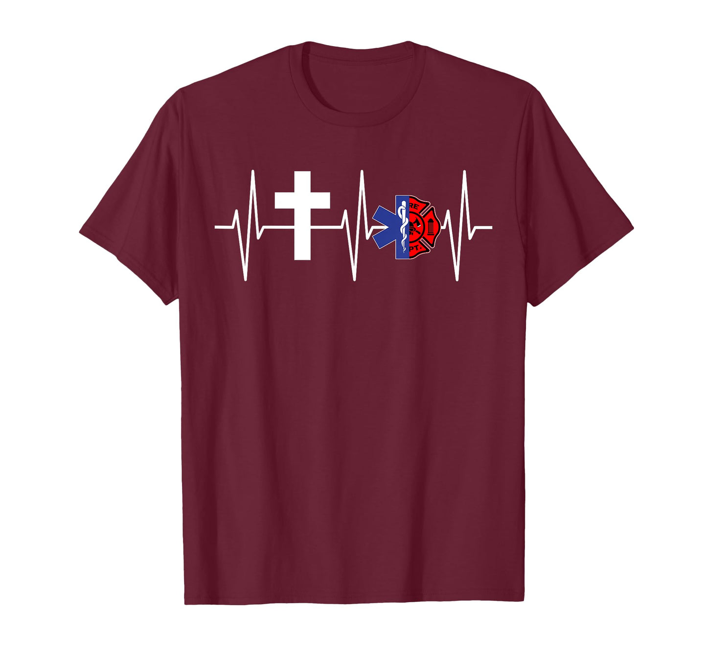 Christian Firefighter EMT Shirt Religious Firefighter EMS T-Shirt