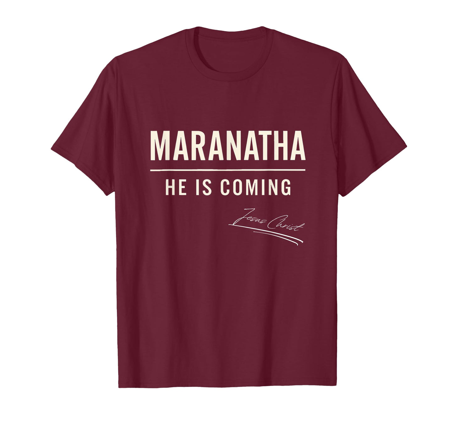 Jesus Is Comming Maranatha Christian Bible Spiritual Vintage T-Shirt