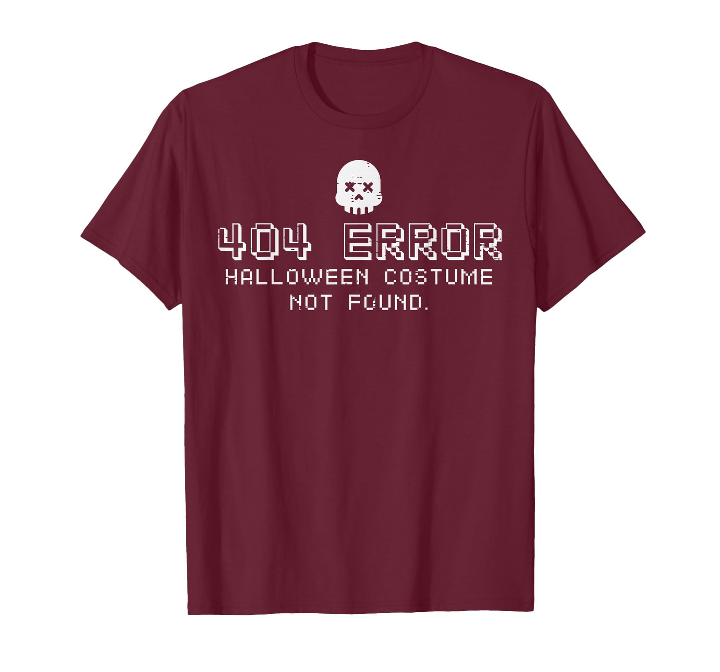Halloween Costume Not Found 404 Error Programmer Men Women T-Shirt
