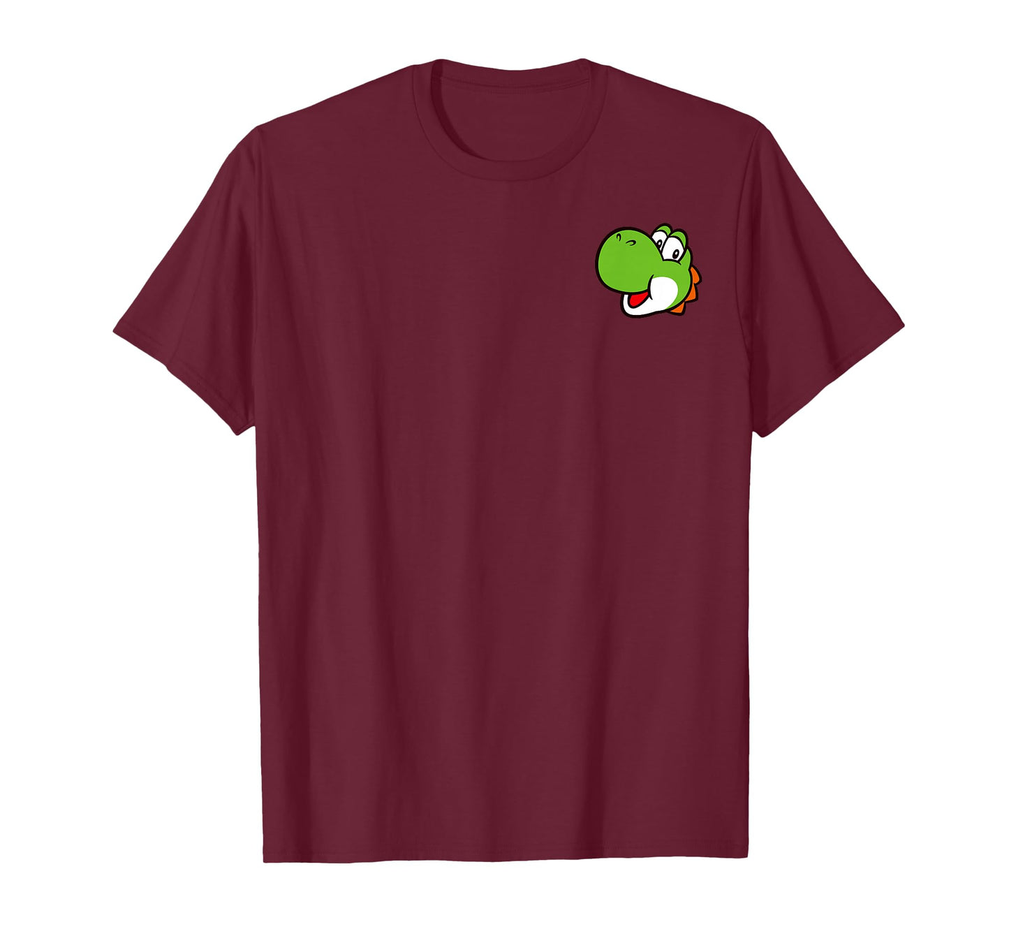 Super Mario Bros Yoshi Left Chest Portrait T-Shirt