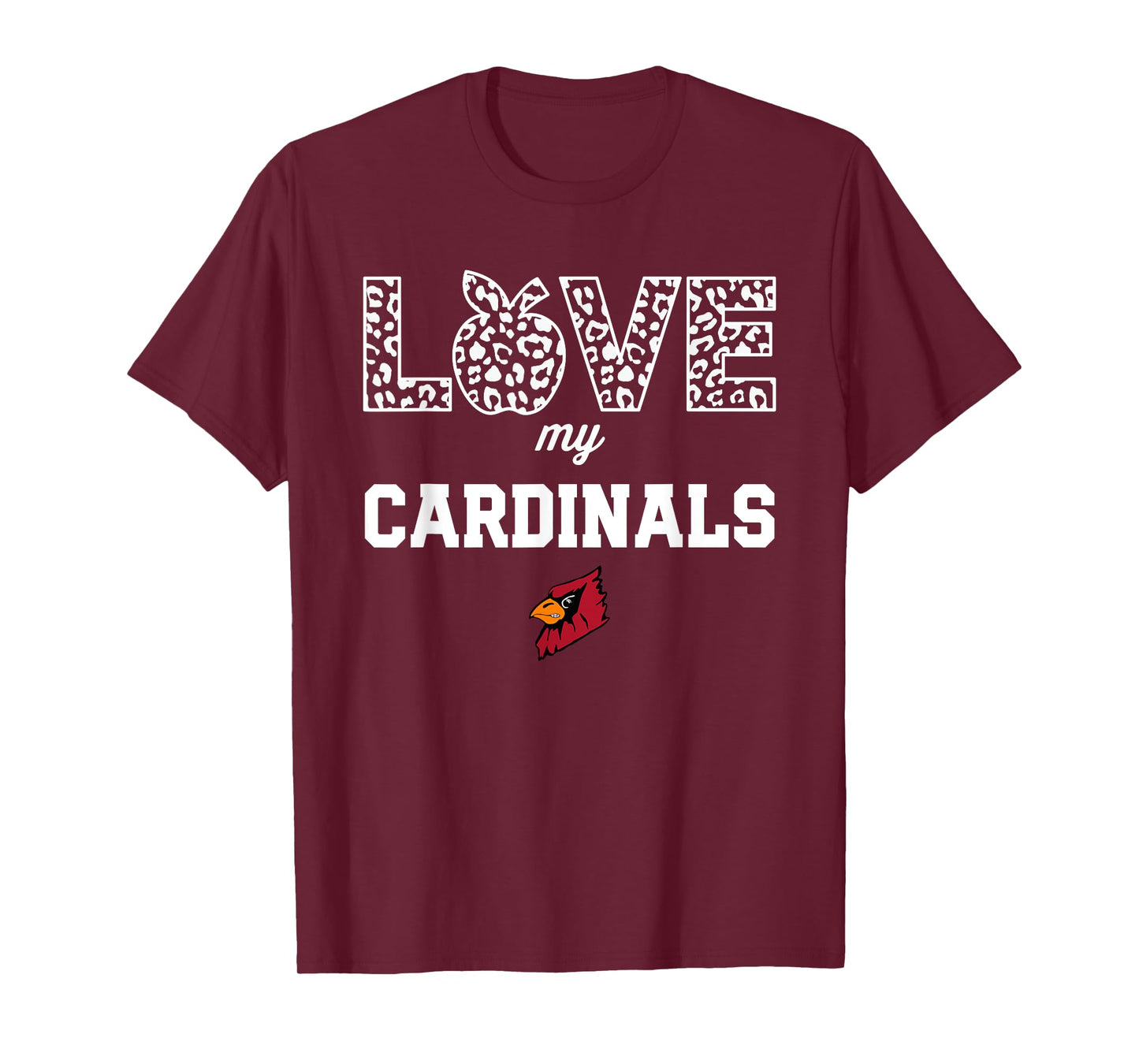 Triad Cardinals Logo Love My Team HS T-Shirt