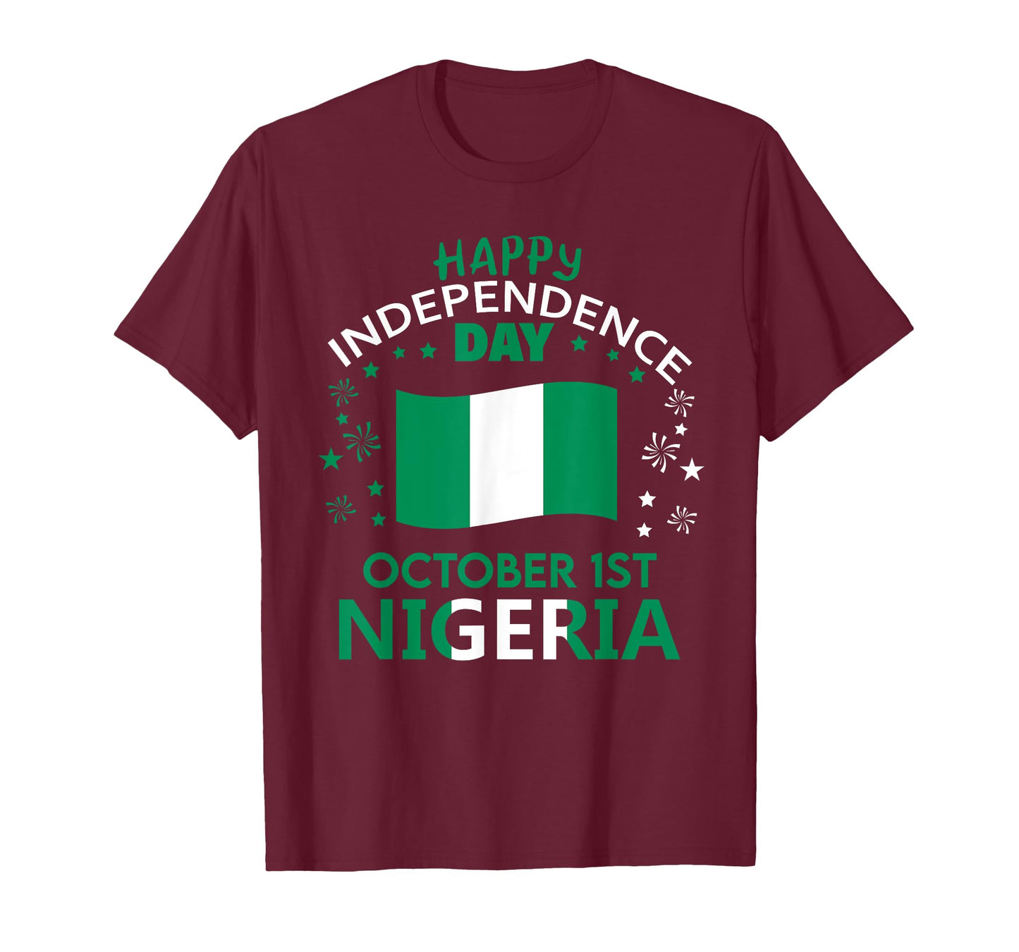Nigeria 65th Independence Day Nigerian Pride Nigeria Flag T-Shirt