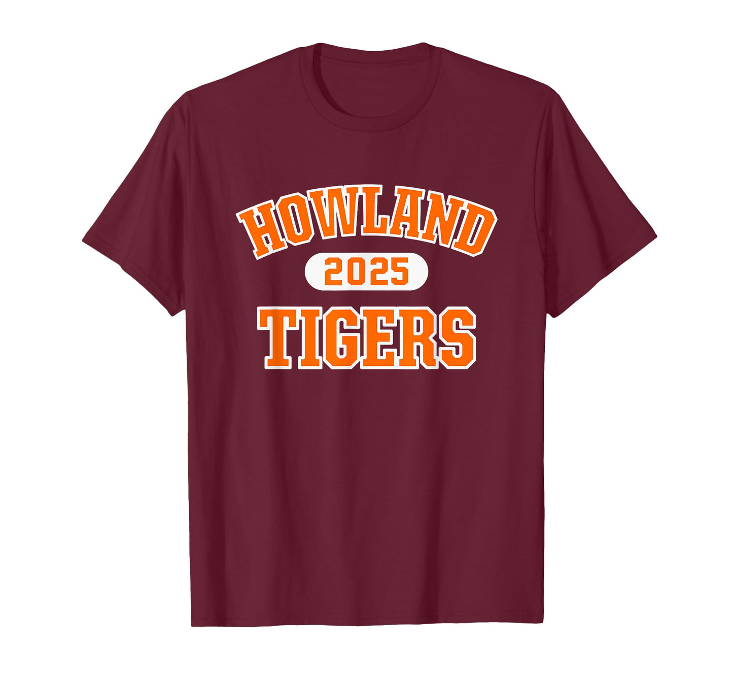 Howland Tigers High School Arch 2025 T-Shirt