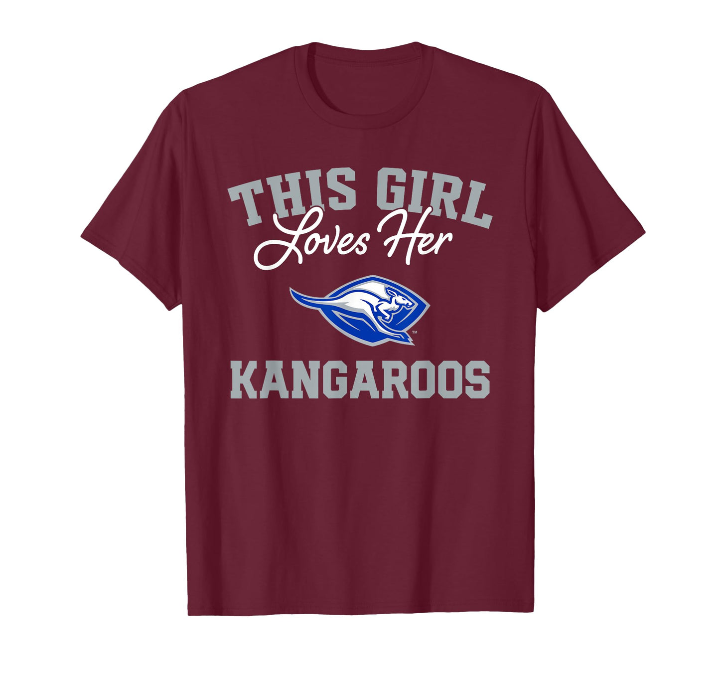 Weatherford Kangaroos Logo This Girl Loves Her HS T-Shirt