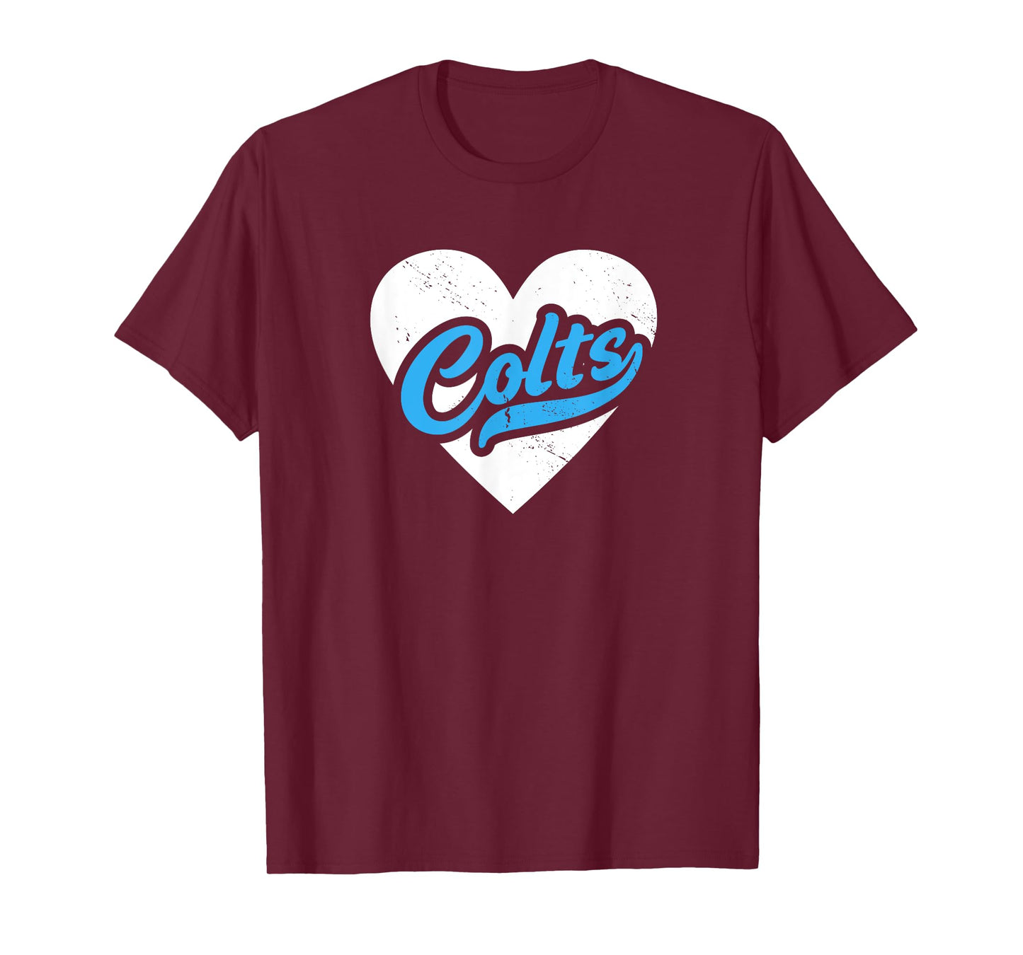 Vintage Colts High School Go Colts Pride Heart T-Shirt