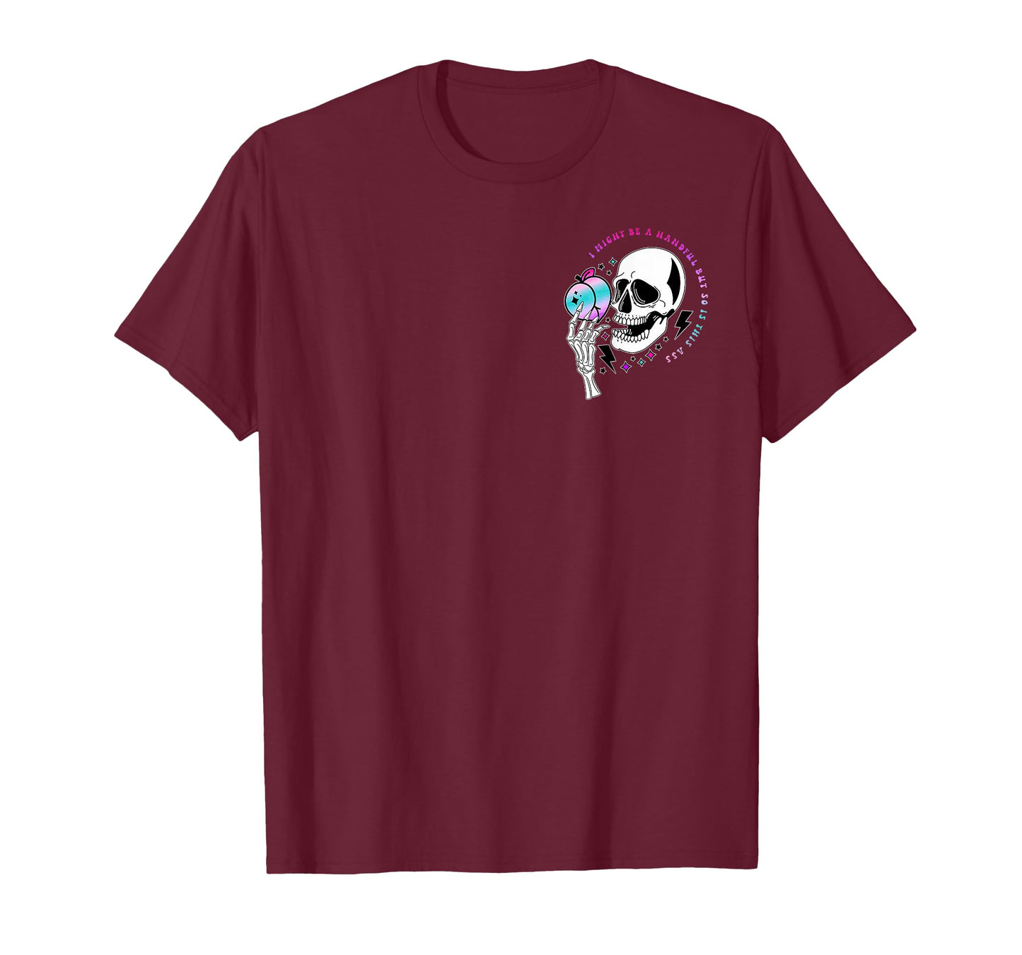 I Might Be A Handful But So Is This Ass Trendy Adult Humor T-Shirt