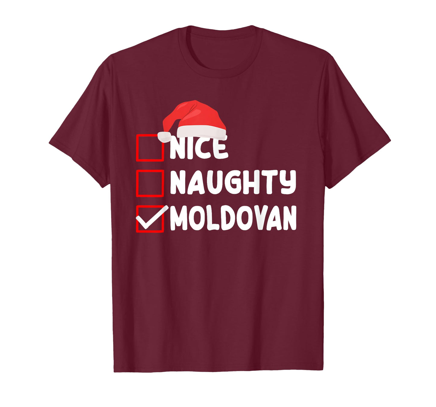 Funny Moldovan Christmas Costume Moldova Xmas T-Shirt
