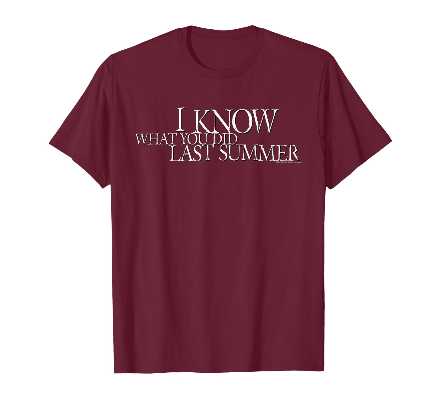 I Know What You Did Last Summer White Movie Logo Horror T-Shirt