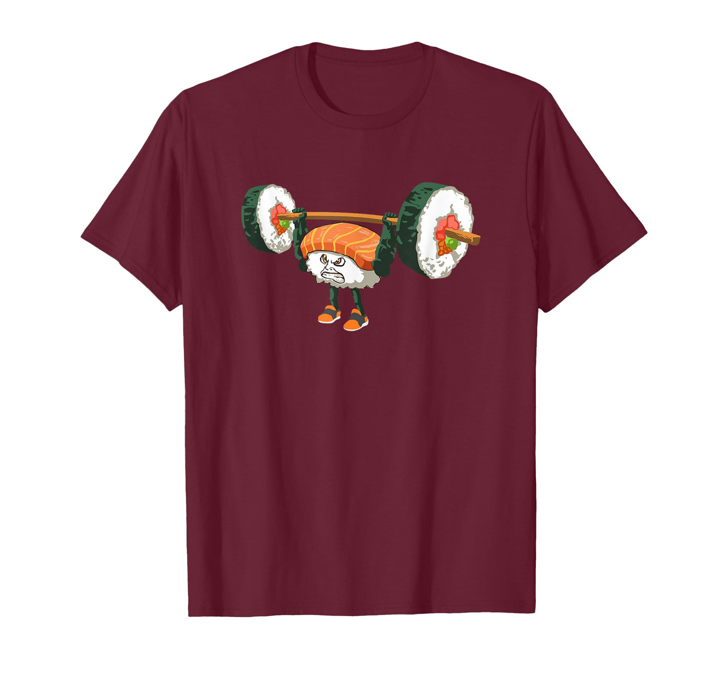 Funny Bodybuilder Sushi Lifting Weights Gift T-Shirt