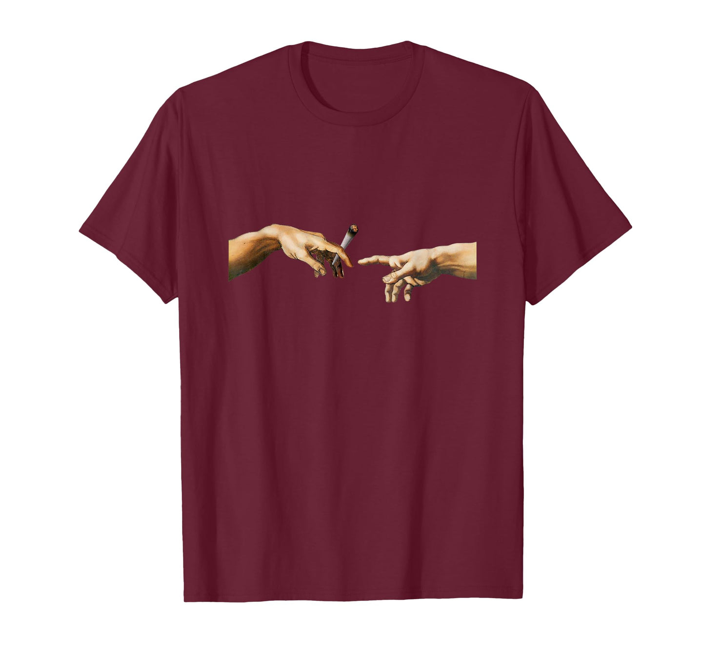 420 The Creation of Adam Michelangelo Weed Joint Vintage T-Shirt