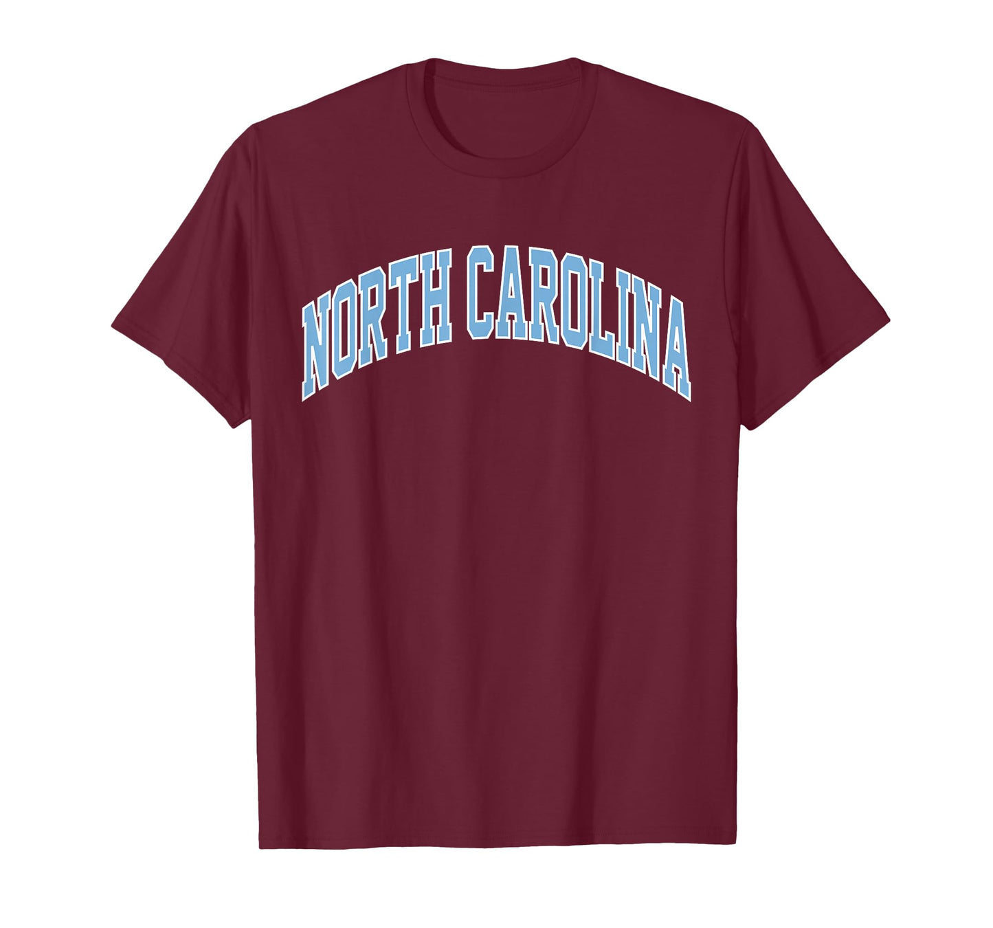 Retro North Carolina Blue Souvenir Simple North Carolina Tee T-Shirt