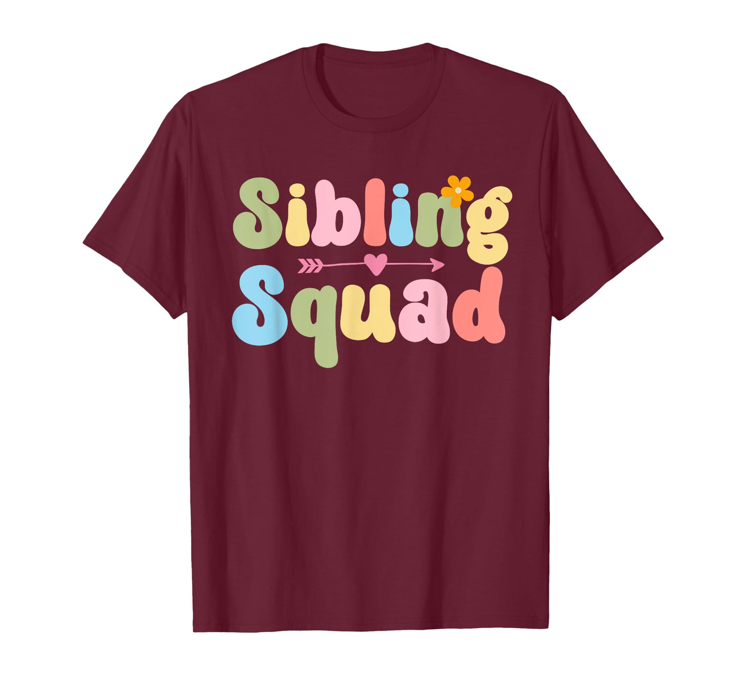 Funny Sibling Squad Family Matching Sister Brother Siblings T-Shirt