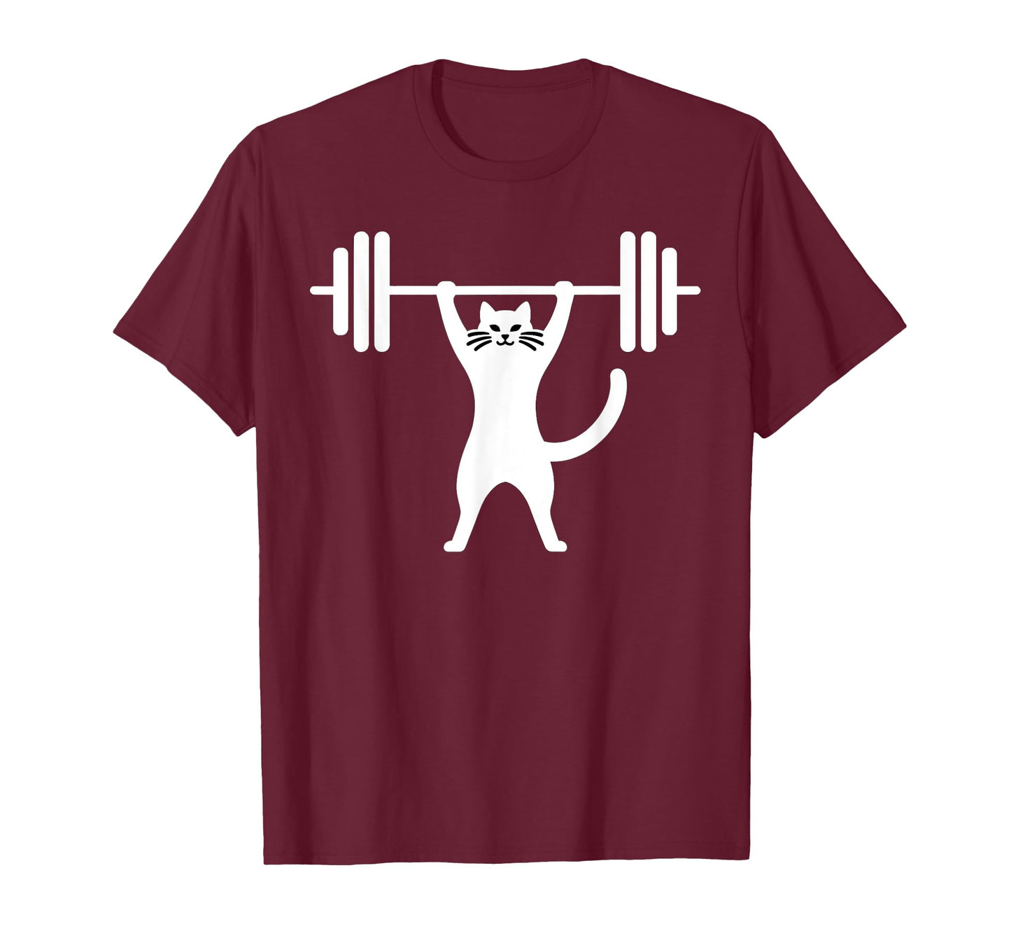 Cat Powerlifting Weightlifting Gym Workout Men Women Kids T-Shirt