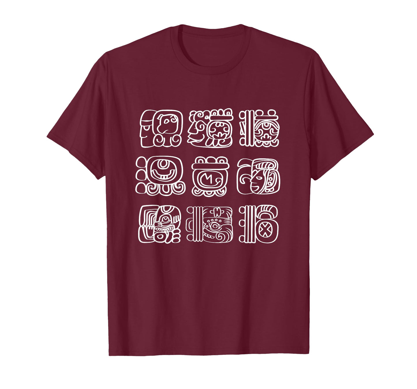 Vintage Mayan And Aztec Maya Hieroglyphs T-Shirt