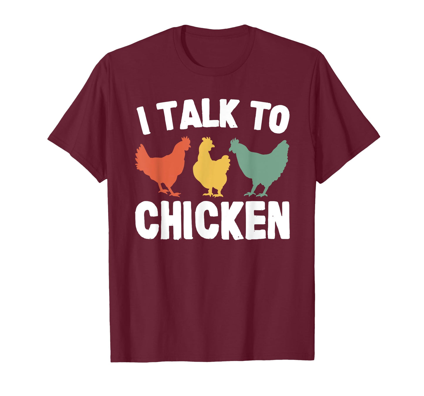 Joyouse Clothing I Talk To Chicken Funny Vintage Black Unisex T-Shirt