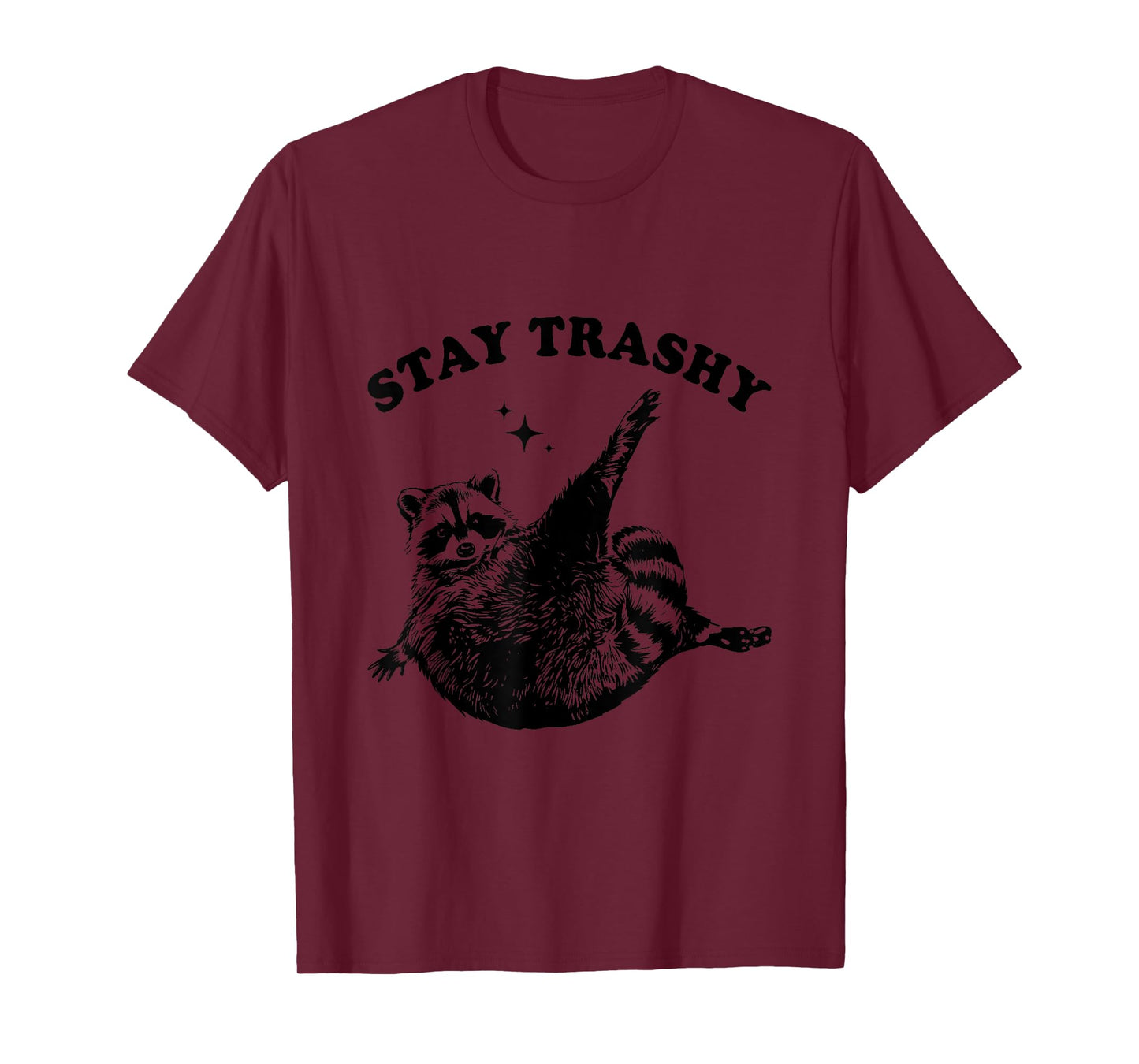 Stay Trashy Raccoon Lover Humor Vintage Funny Racoon T-Shirt