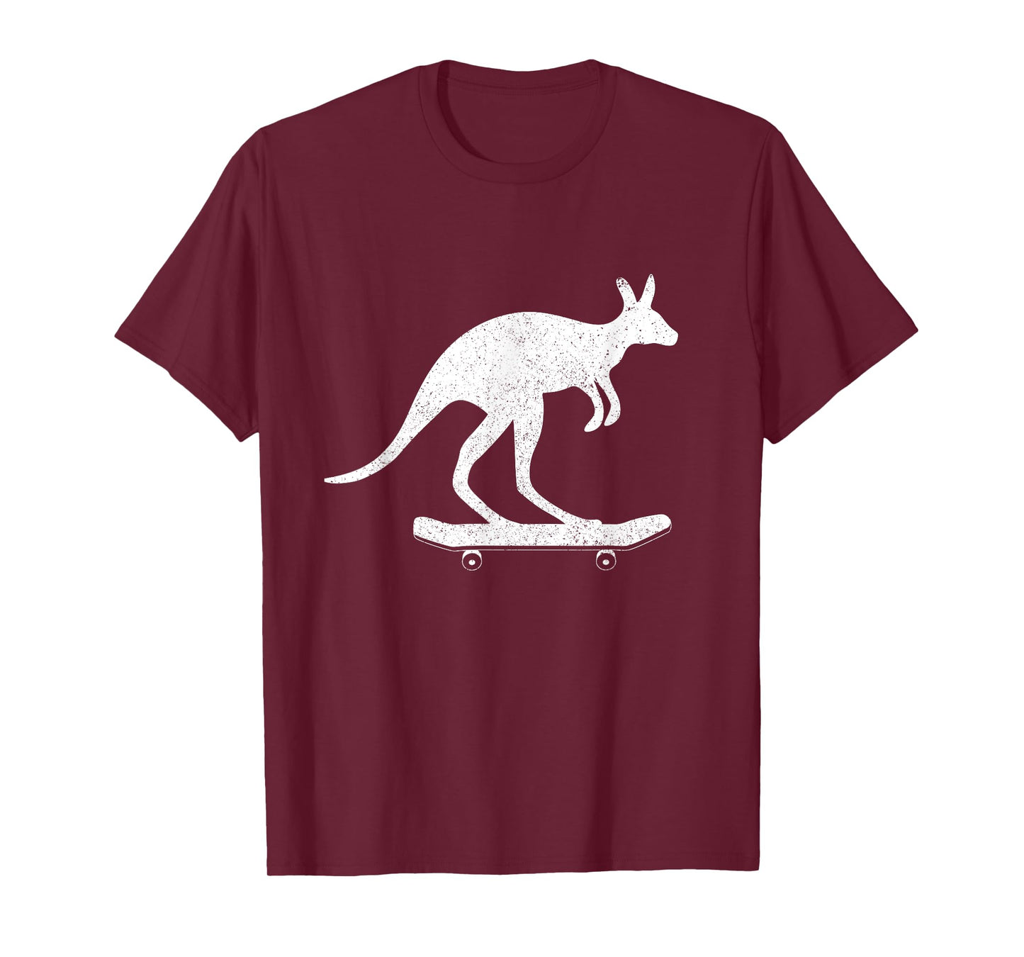 Cool Kangaroo rides Skateboard Fun Australia Travel Gift T-Shirt