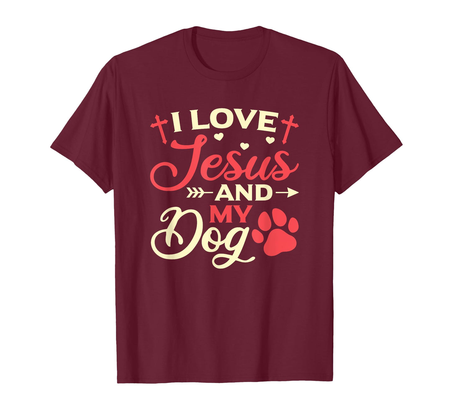 I Love Jesus And My Dog Religious Dog Owner Men Women T-Shirt