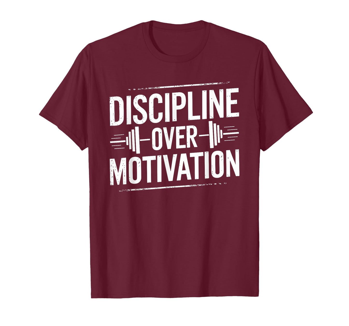 Discipline Over Motivation, Gym Bodybuilder Weightlifting T-Shirt