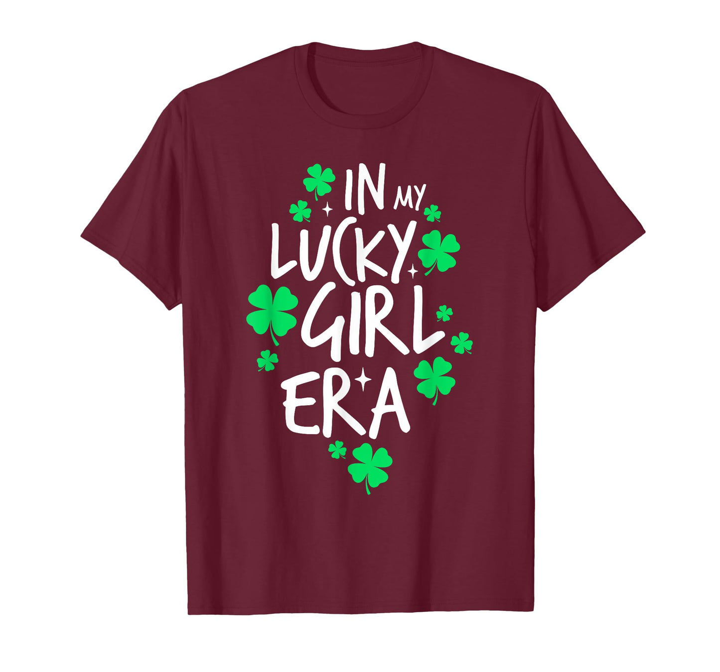 In My Lucky Girl Era St. Patrick's Day Girls Women Pajama T-Shirt