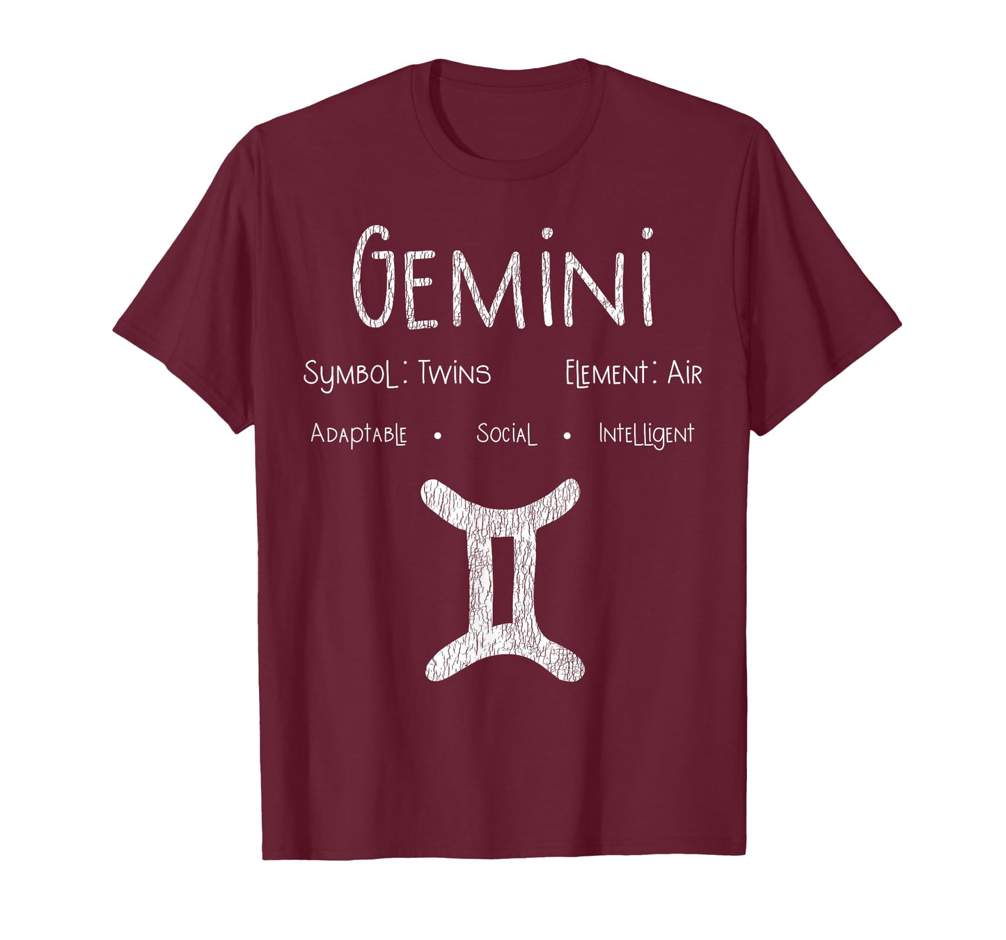 Vintage Gemini Birthday Horoscope Zodiac Sign Astrology Bday T-Shirt