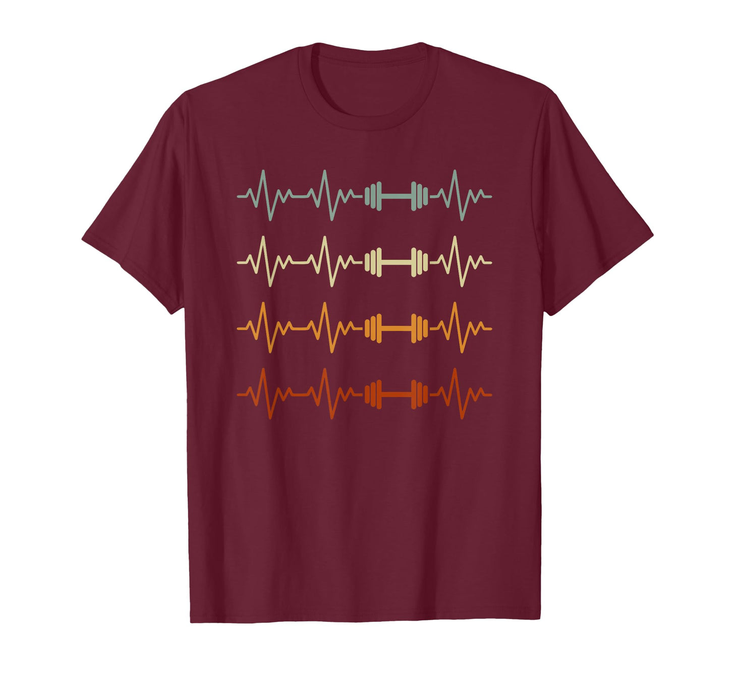 Funny Bodybuilding Heartbeat Gym Weightlifting Bodybuilder T-Shirt