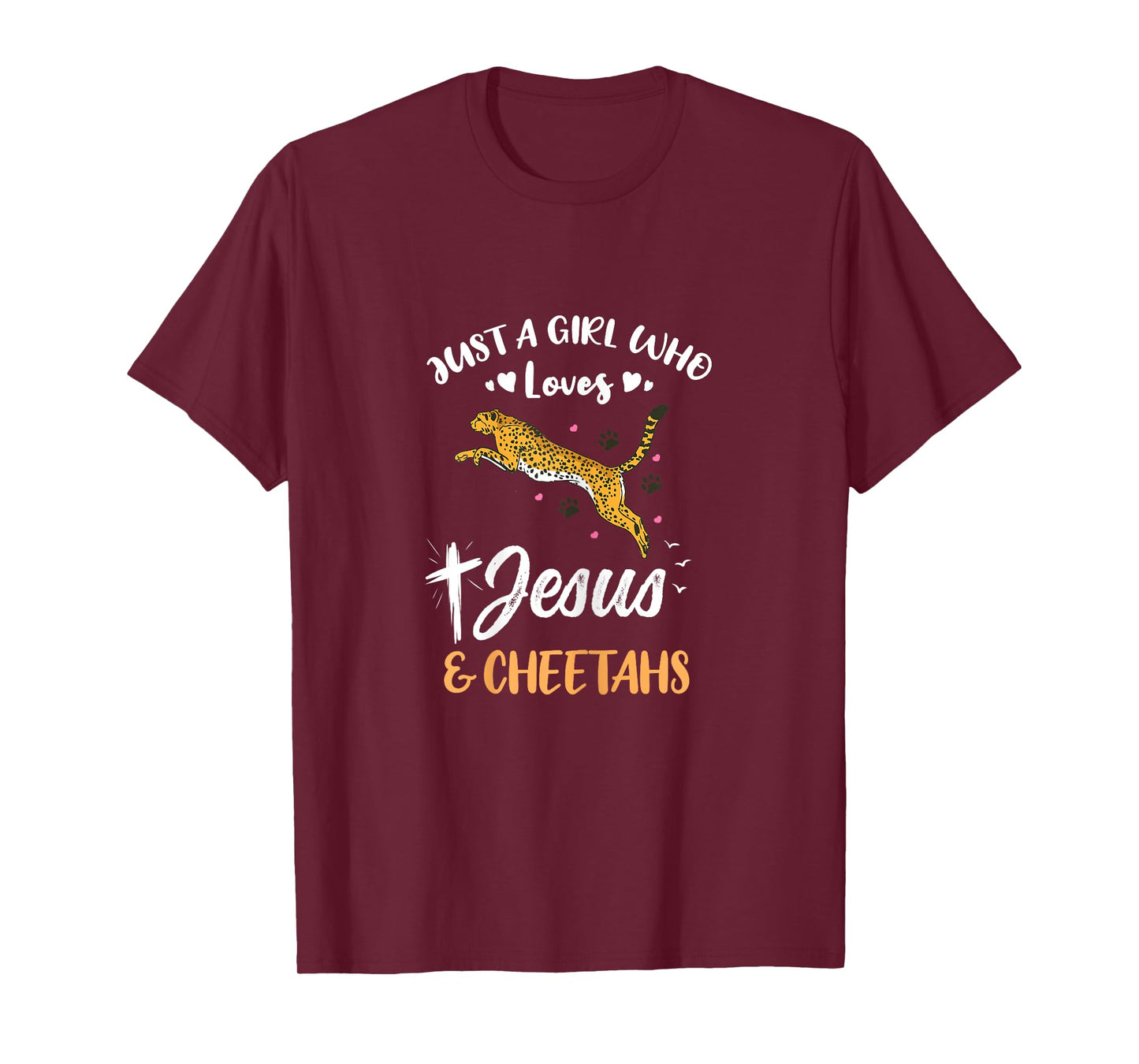 Just A Girl Who Loves Jesus And Cheetahs T-Shirt
