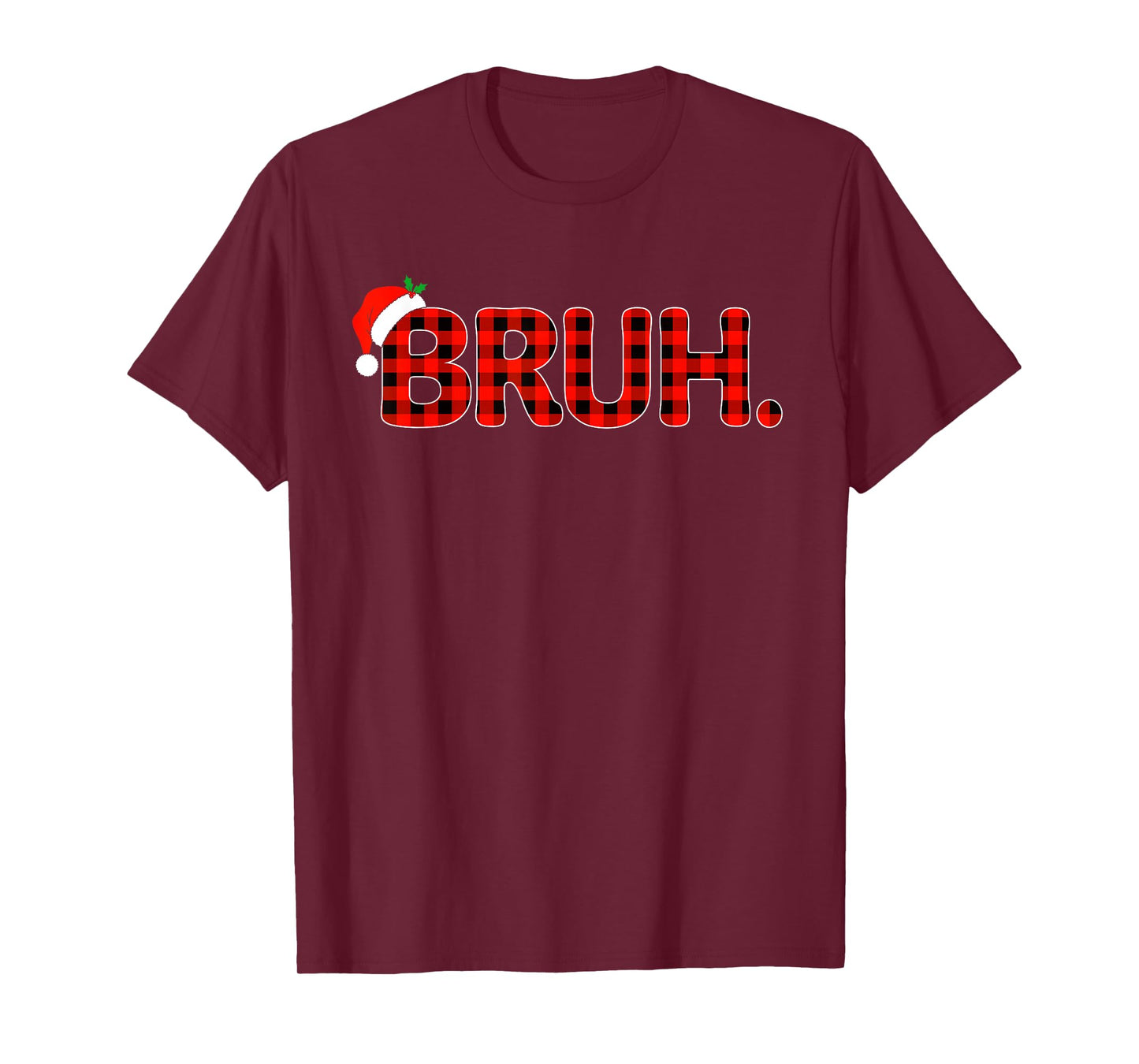 Bruh Christmas Shirt for Boys Girls Kids Funny Xmas Pajamas T-Shirt