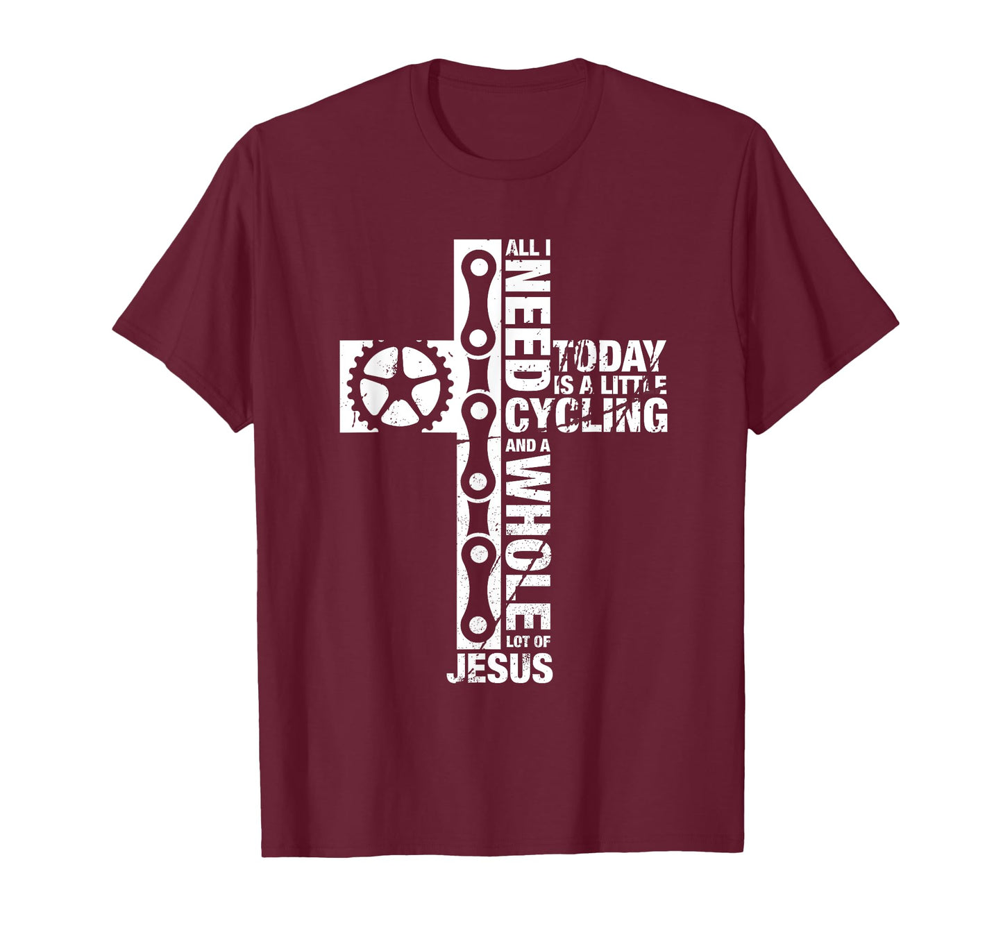 Bluetonic Cycling All I Need Is Cycling And Jesus Christian Religious Gifts T-Shirt