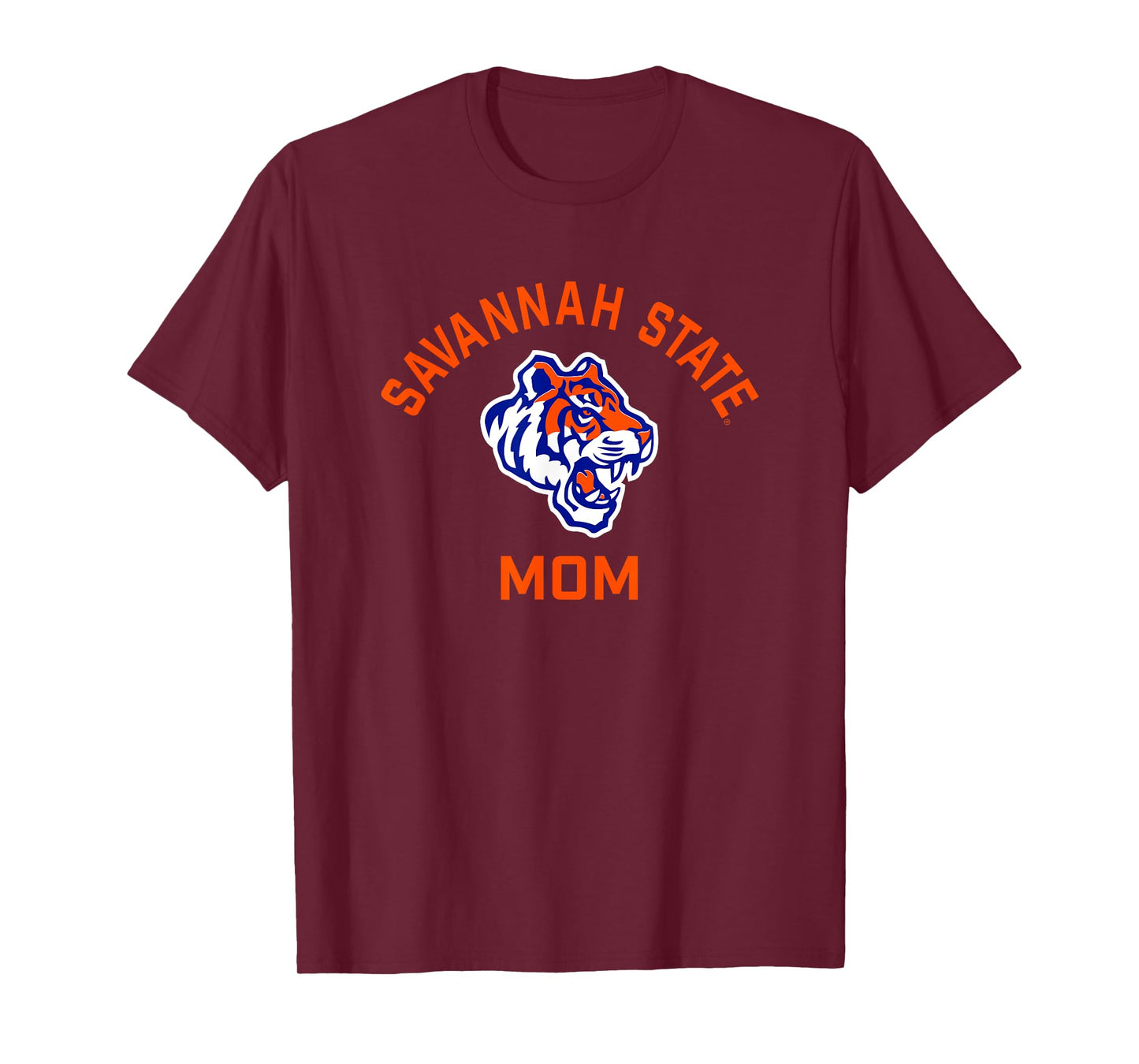 Savannah State University SSU Tigers Arched Mom T-Shirt