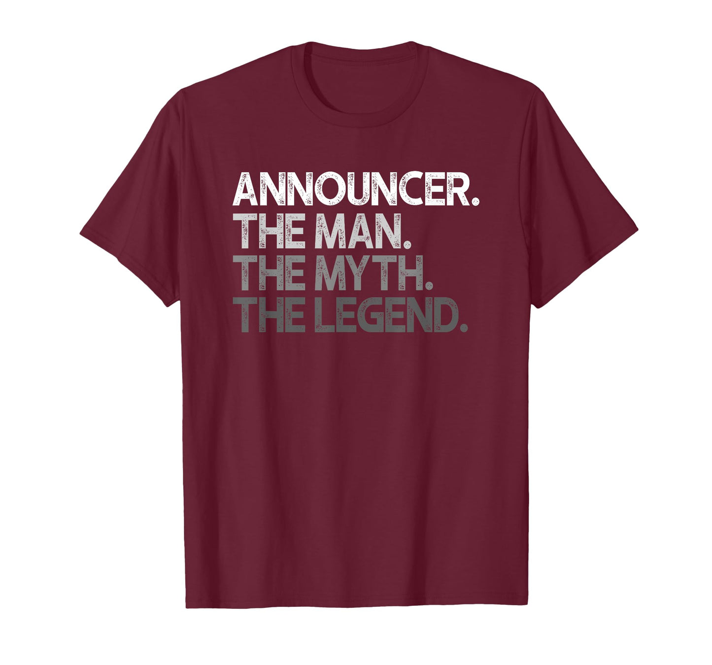 Announcer Gifts Men's Black Modern Sports T-Shirt