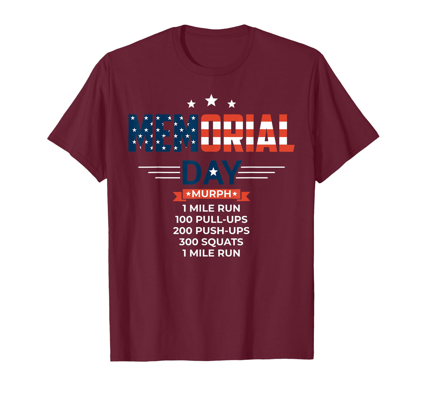 Murph 2021 Memorial Day Workout Patriotic WOD Gift T-Shirt Women Men T-Shirt