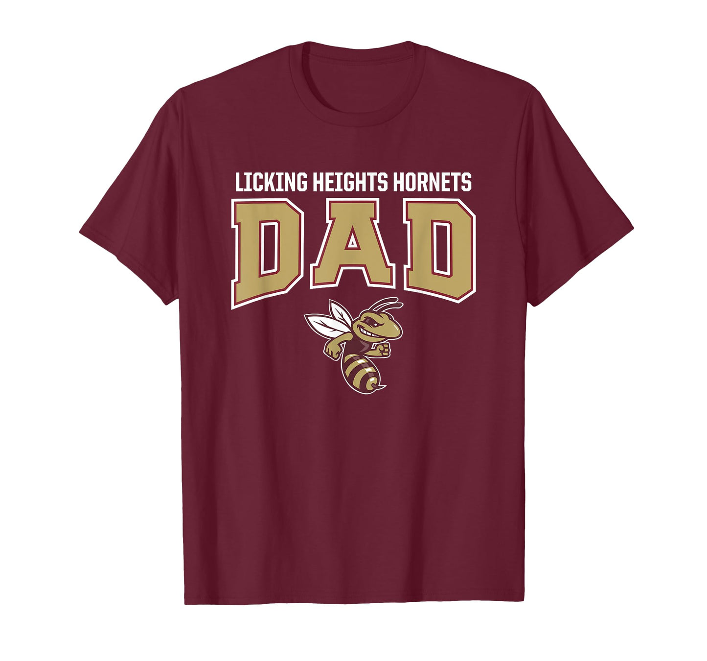 Licking Heights Hornets Logo Dad HS T-Shirt